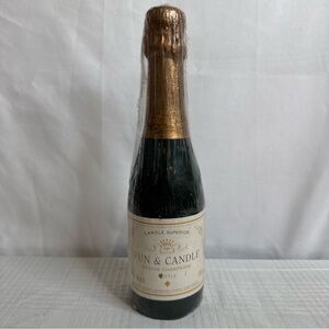 Vintage Champagne Bottle Wax Candle Fun & Candle 10.25" NEW SEALED RARE